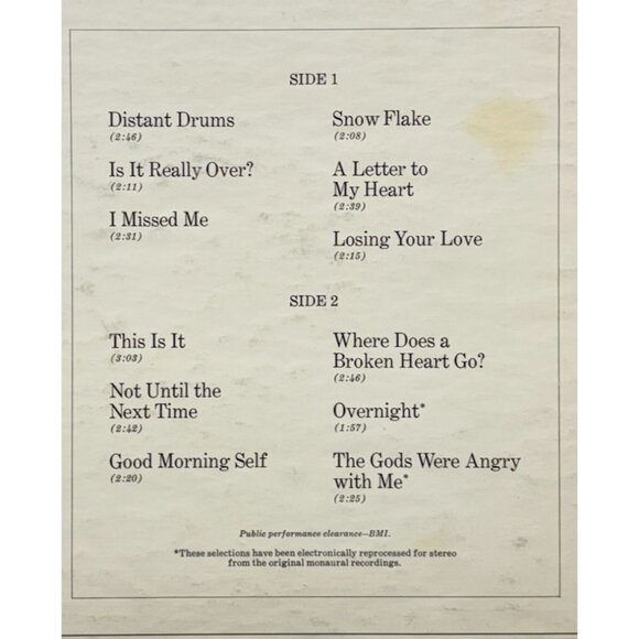 Jim Reeves Distant Drums Country Vinyl LP RCA Mono LPM-3542 - Picture 7 of 7